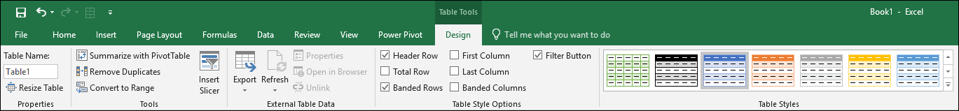 table tools and design menu word for mac 2016